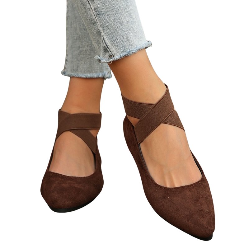 BERANMEY Casual Women's Ballet Flats Shoes Ankle Elastic Criss-Cross Ballet Dress Shoes for Women Pointed Toe Ballet Flat Shoes BERANMEY Casual Women's Ballet Flats Shoes Ankle Elastic Criss-Cross Ballet Dress Shoes for Women Pointed Toe Ballet Flat Shoes