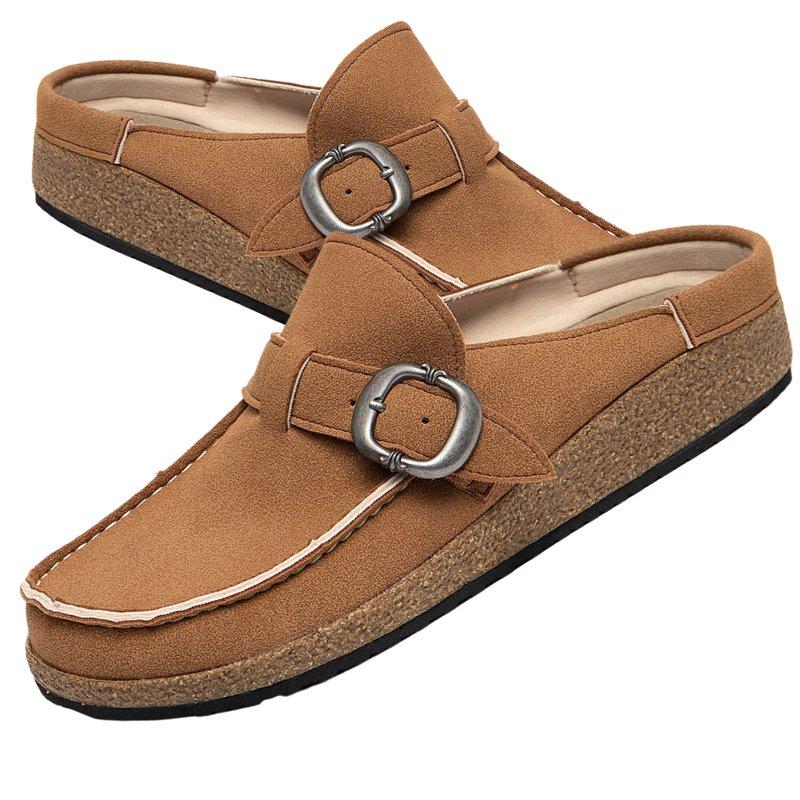 BERANMEY Casual Women's Mules & Clogs Slip-On Memory Foam Cloud Mules for Womens Mens with Non-Slip Sole Indoor/Outdoor Comfort Supportive Cork Sole Mules for Women 2025