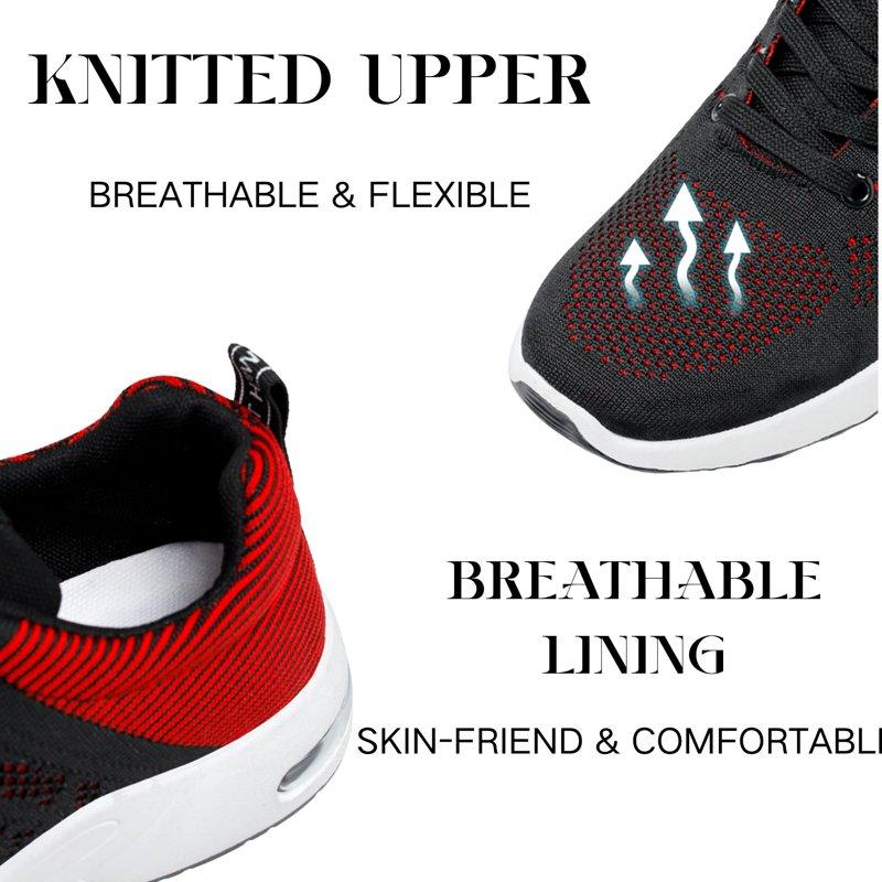 BERANMEY Comfort Men's Sneakers - Lightweight Athletic Running Shoes Breathable Mesh With Arch Support & Cushioned Comfort Non-Slip Design For Gym Training Jogging Casual Wear