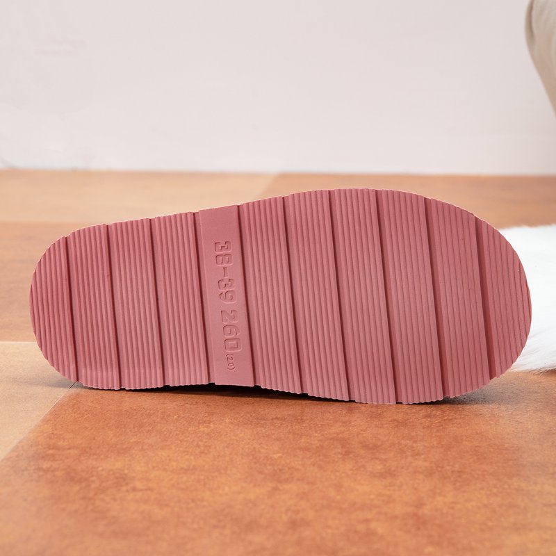 BERANMEY Thick-Soled Fuzzy Slippers For Women & Men - Cozy Platform House Shoes With Anti-Slip Sole Warm Plush Lined Indoor Outdoor Short Ankle Slippers