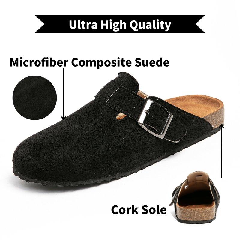 BERANMEY Women's Clogs & Mules Shoes Stylish Comfort Potato Clogs Shoes With Arch Support Cork Footbed Couple's Clogs For Women And Men