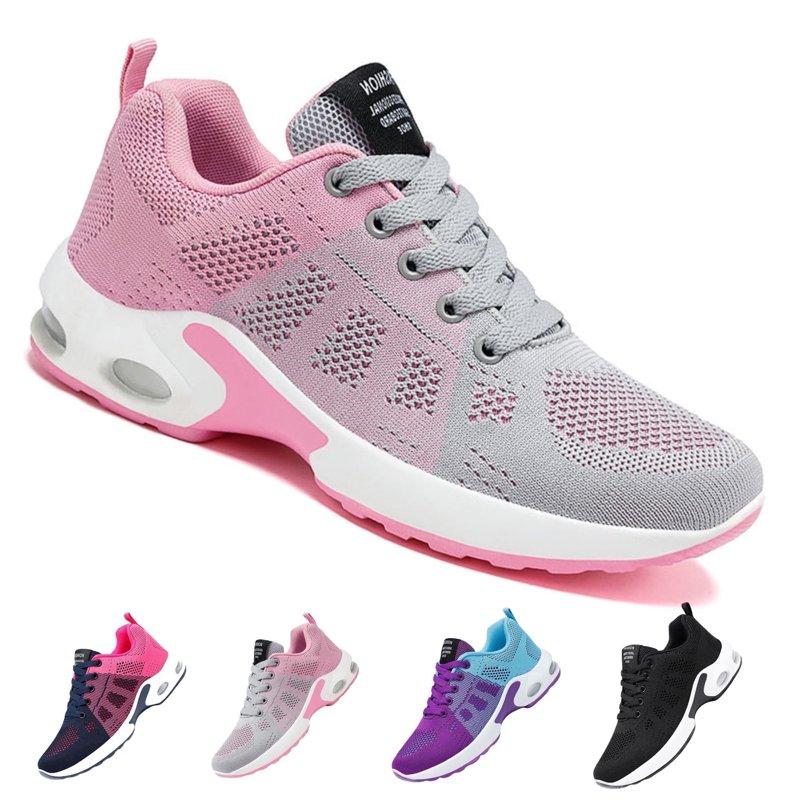 BERANMEY Women's Comfort Sneakers Lightweight Breathable Mesh Walking Shoes with Air Cushion for Casual Wear