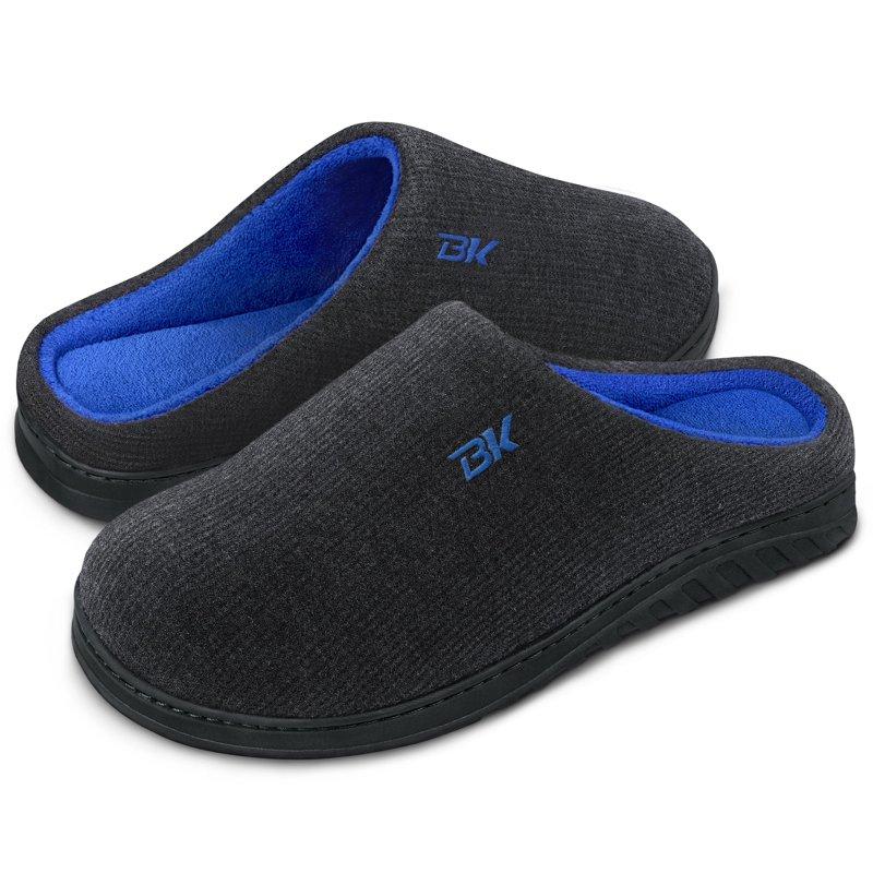 Bergman Kelly Men's Slippers Two-Tone Indoor/Outdoor Clog Style Slippers w/ Memory Foam House Shoes for Men Ranger Collection