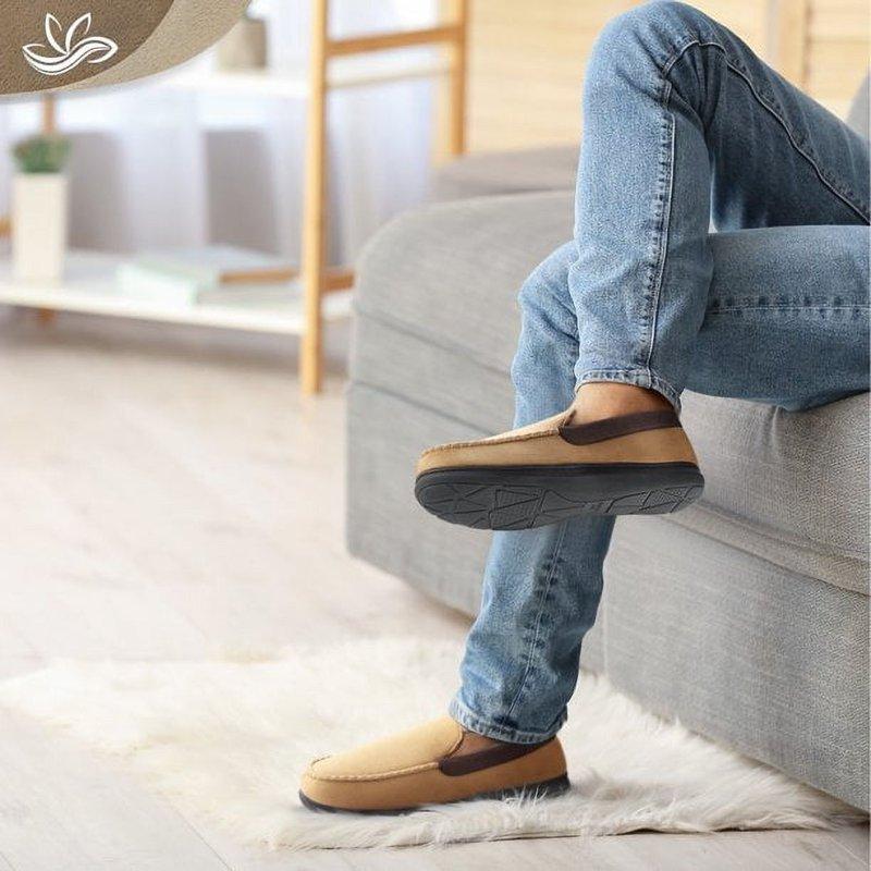 Bergman Kelly Mens Memory Foam Loafer Slippers Comfortable House Shoes (Prof Collection)