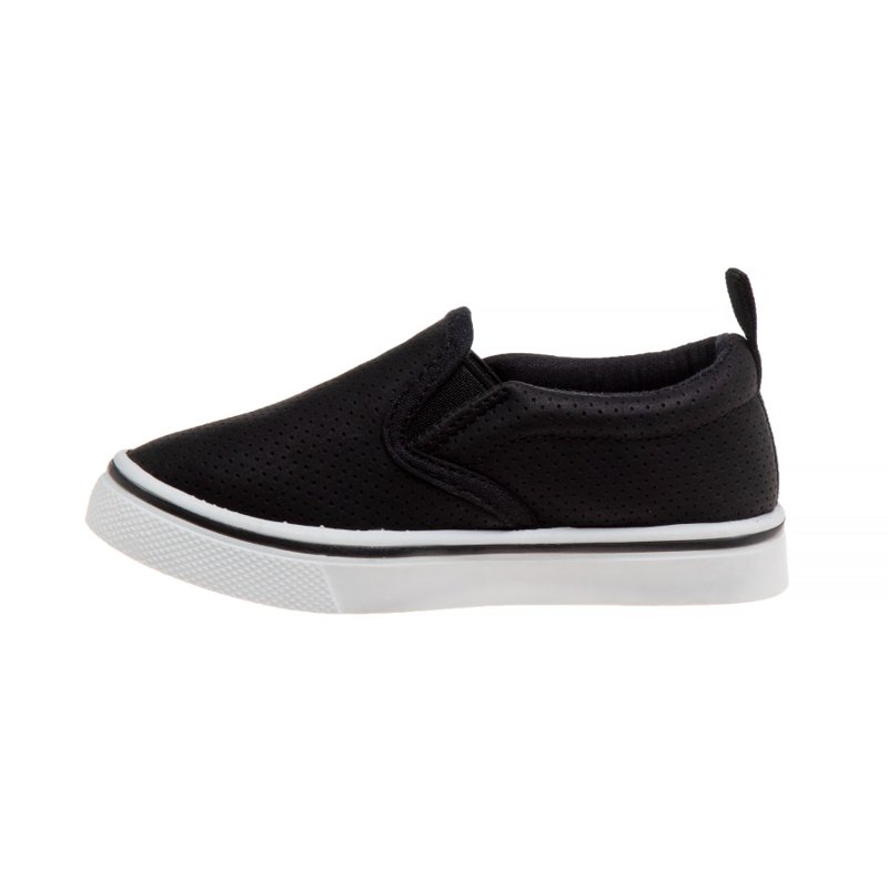 Beverly Hills Polo Club Toddler Boys Slip-On Canvas Sneakers - Black Size: 6
