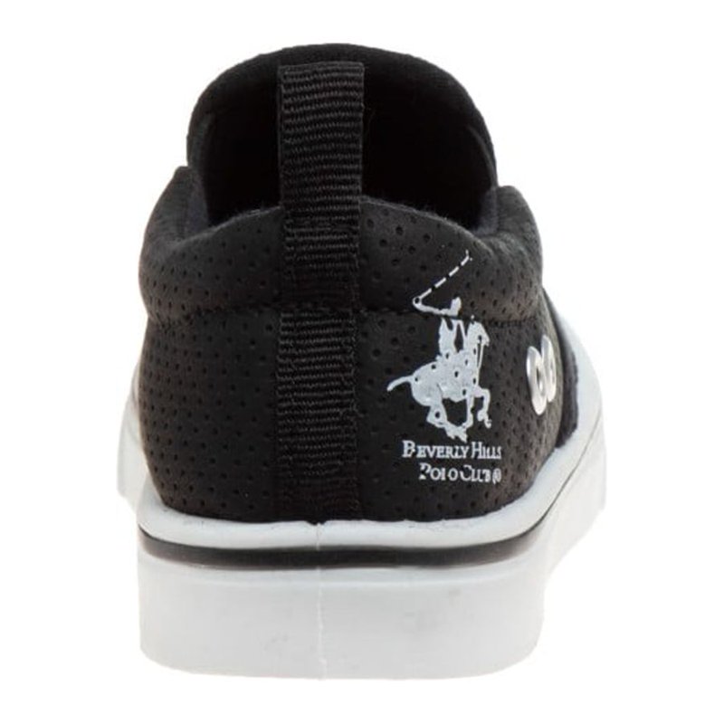 Beverly Hills Polo Club Toddler Boys Slip-On Canvas Sneakers - Black Size: 6