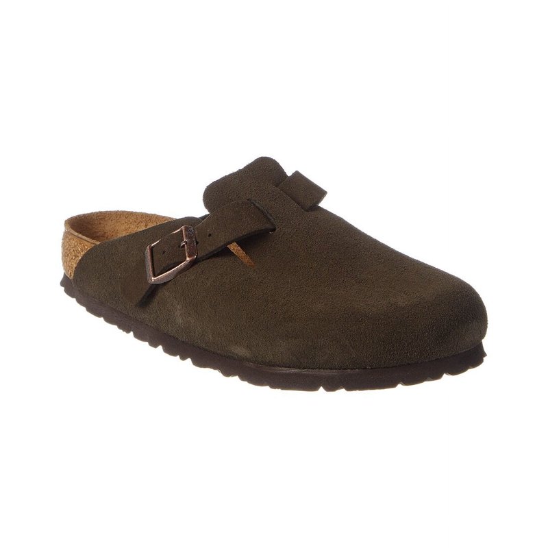 Birkenstock Boston Soft Footbed Suede Leather Clog 35