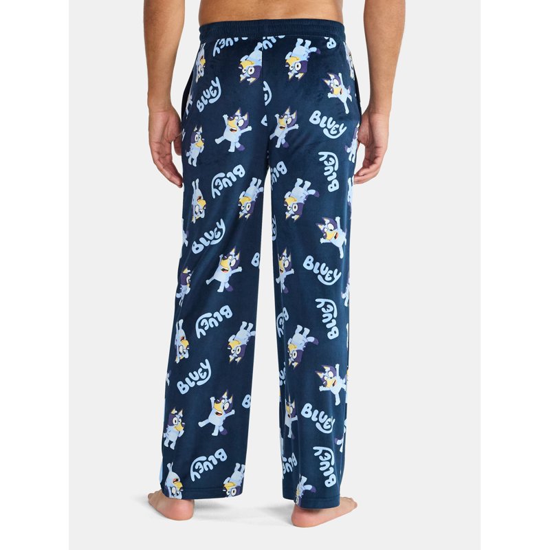 Bluey Men's And Big Men's Split Leg Graphic Pants Sizes S-2XL