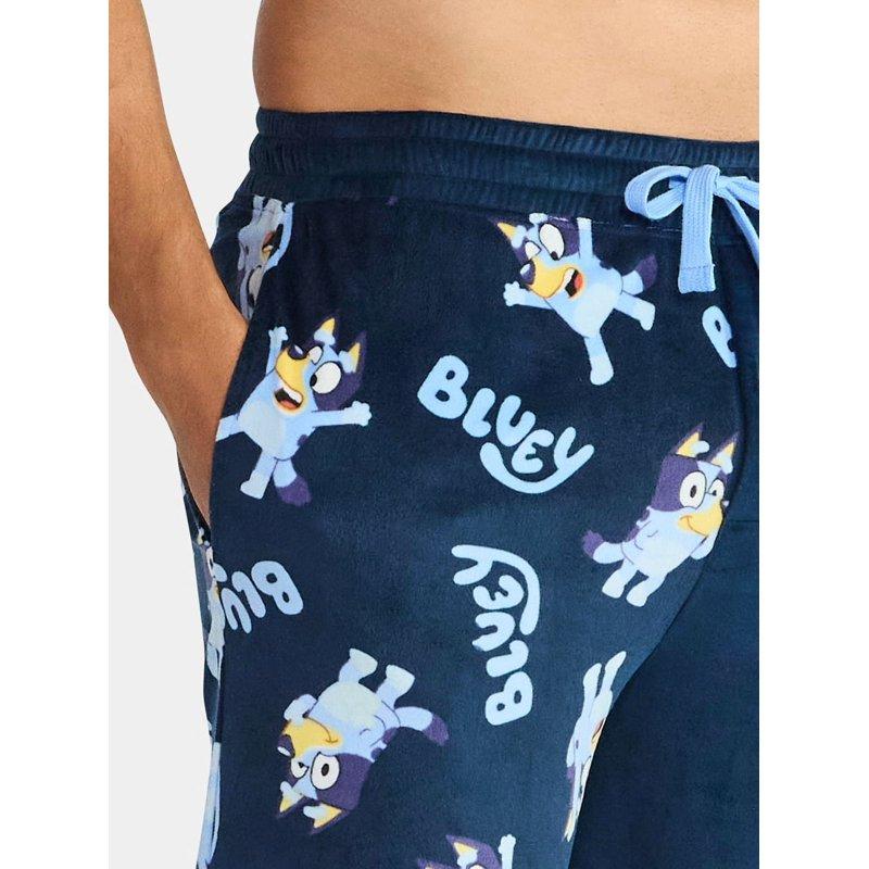 Bluey Men's And Big Men's Split Leg Graphic Pants Sizes S-2XL
