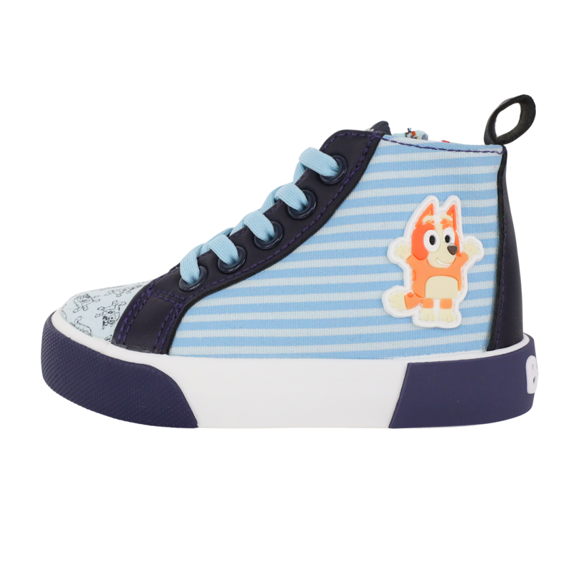 Bluey Toddler Kids Zip-Up High Top Sneaker