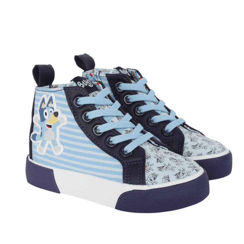 Bluey Toddler Kids Zip-Up High Top Sneaker