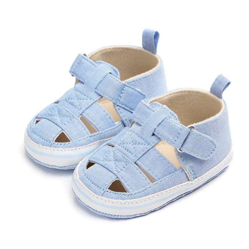 BOBOGOJP Baby Boy Girl Closed Toe Summer Sandals Lightweight Shoes Infant Non-Slip First Walking Sneakers Light Blue For Size 4.5
