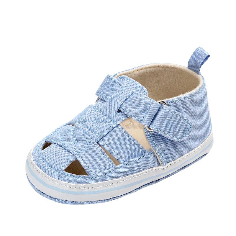 BOBOGOJP Baby Boy Girl Closed Toe Summer Sandals Lightweight Shoes Infant Non-Slip First Walking Sneakers Light Blue for Size 4.5