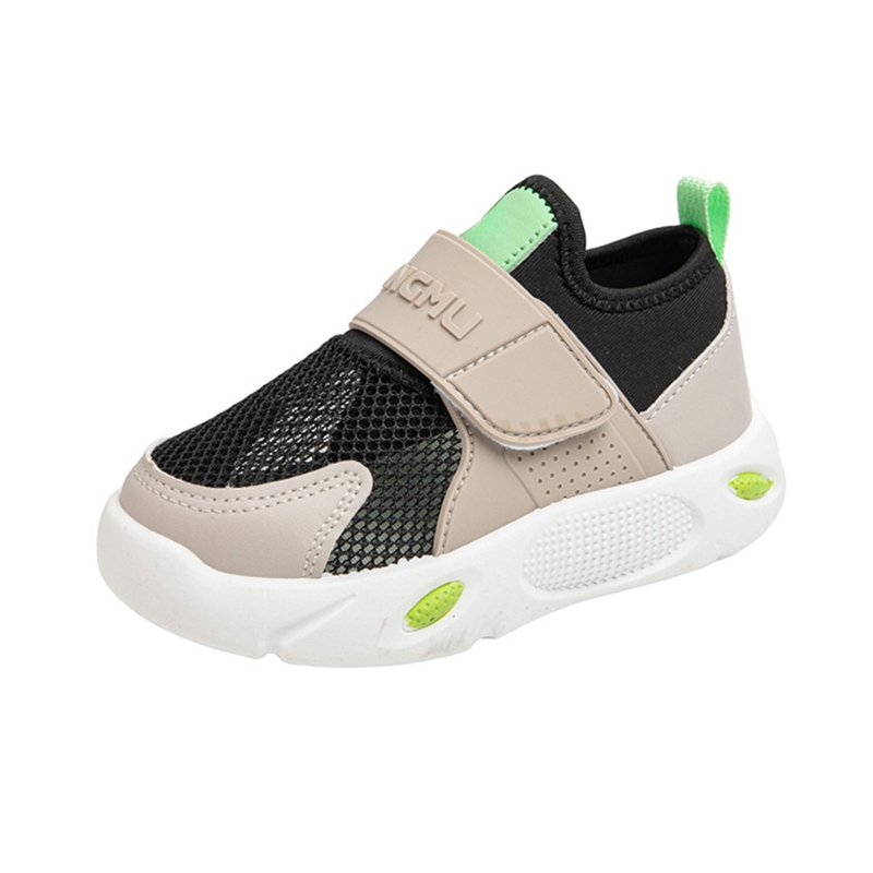 BOBOGOJP Little & Big Kids Shoes Breathable Sneakers for Boys Girls Athletic Running Shoes Black Size 1.5