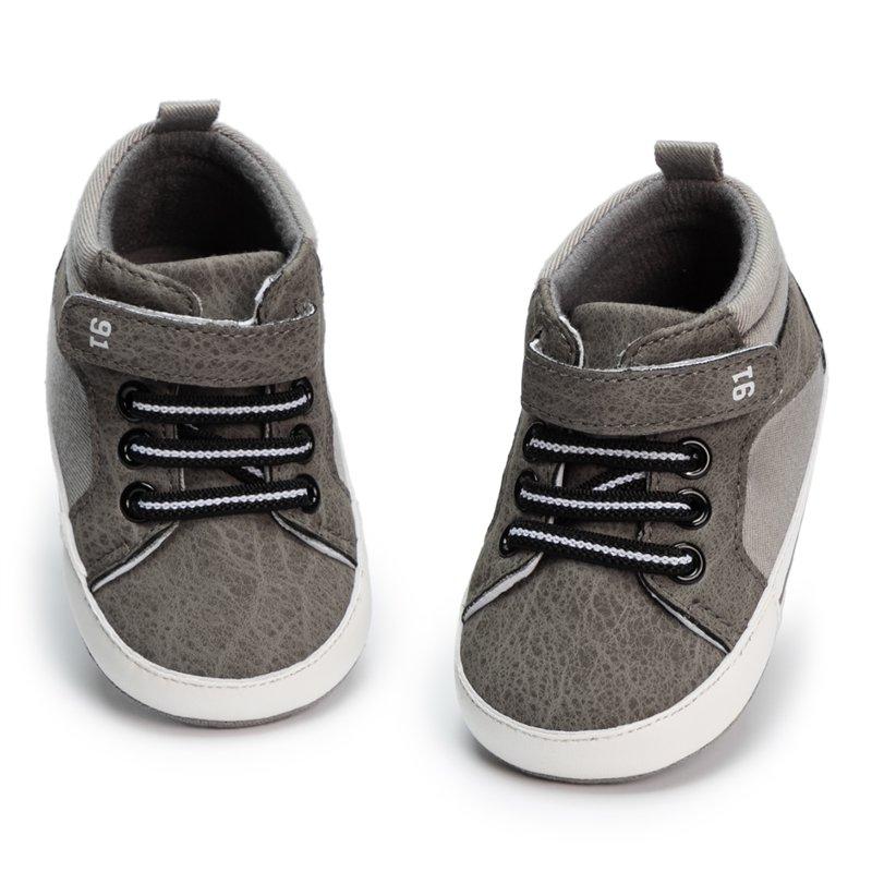 Bonario Baby Boys Girls Shoes Infant High Tops Ankle Sneakers Soft Anti-Slip Sole For First Walkers 3-18 Months