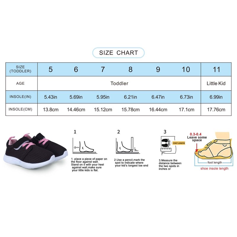 Bonario Toddler Girls Boys Casual Shoes Breathable Lightweight Mesh Sneakers For Child Size 5-11