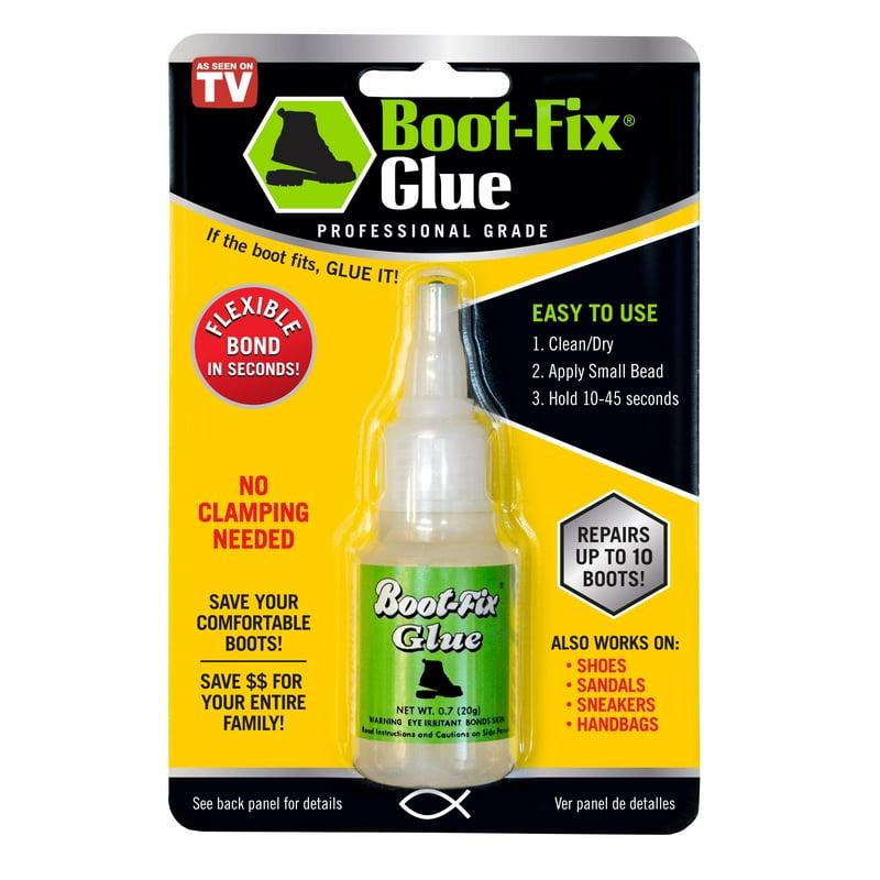 Boot-Fix Glue Professional Grade - Easy to Use Glue Flexible Bond Boots Fix Glue & No Clamping Needed Adhesive 20g