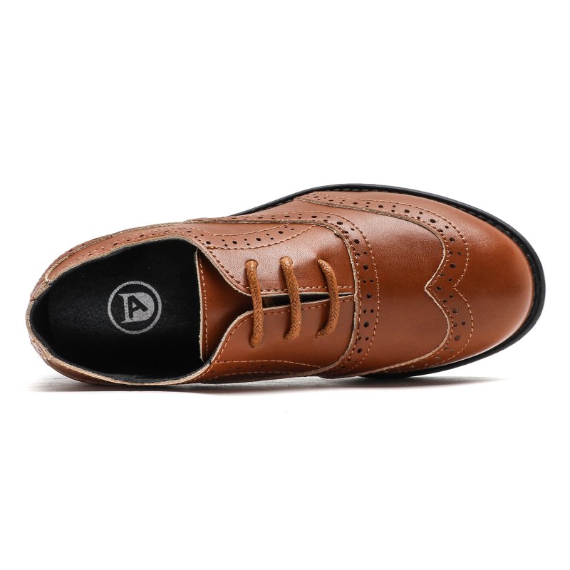 Boys Oxfords Dress Shoes Lace Up School Uniform Shoes 13.5 Little Kid