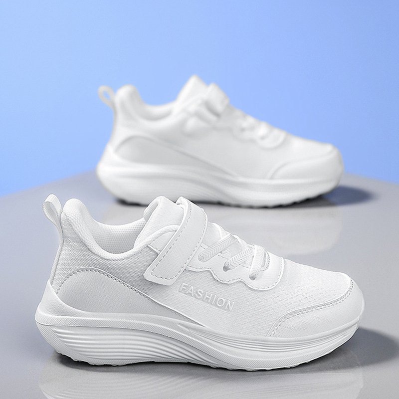 Boys Shoes - Boys Running Shoes Boys Breathable Sneakers Lightweight Non-Slip Durable Athletic Footwear For Kids Teens Track Field Training - Boys Sneakers Color:White Size:30