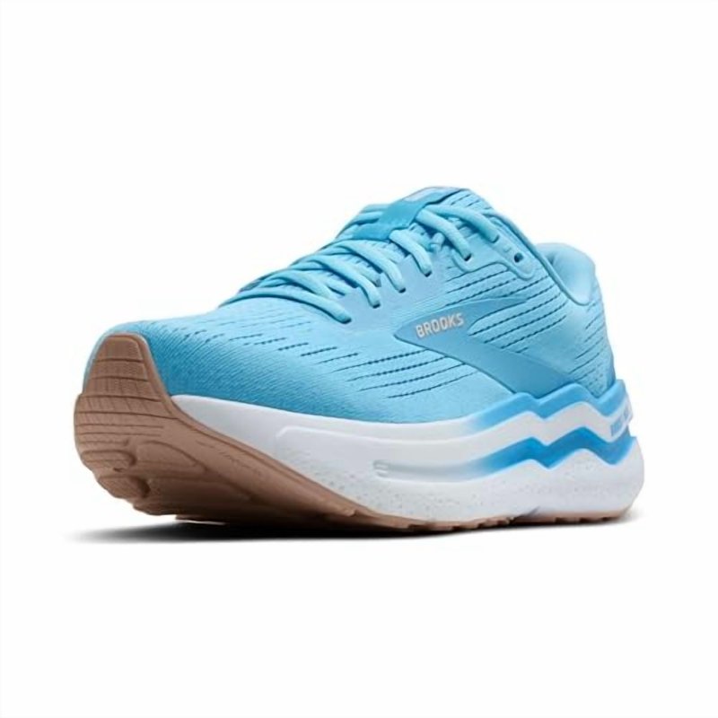 Brooks Women’s Ghost Max 2 Neutral Running & Walking Shoe - Baltic Sea/Bonnie Blue/Peach - 9.5 Medium