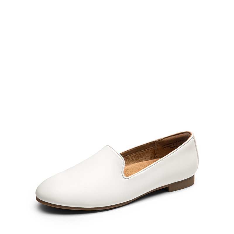 BURUDANI Women’s Round Toe Flats Comfortable Slip-On Dress Shoes for Office Business and Casual Wear