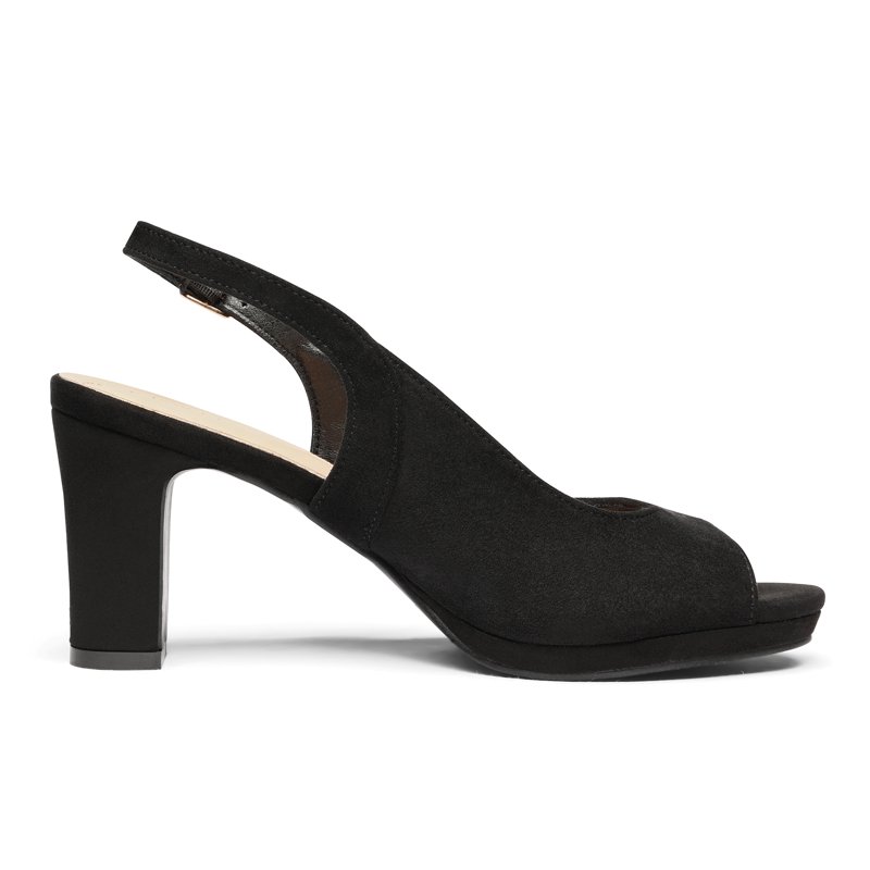 BURUDANI Women’s Sexy High Chunky Heels Peep Toe Platform Block Slingback Dress Pumps Shoes