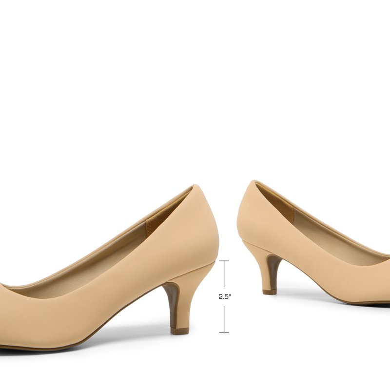 BURUDANI Women's Slip On Wedding Shoes Party Dress Low Heel Pumps Shoes