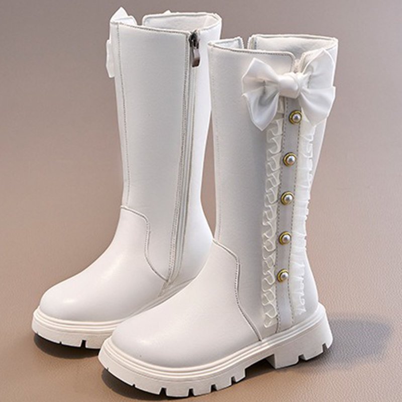 Caqnni Girls Boys Glitter Ankle Boots Shoes With Toddler/Little Kid/Big Kid Low Heel Mid Calf Riding Boots Size 3.5