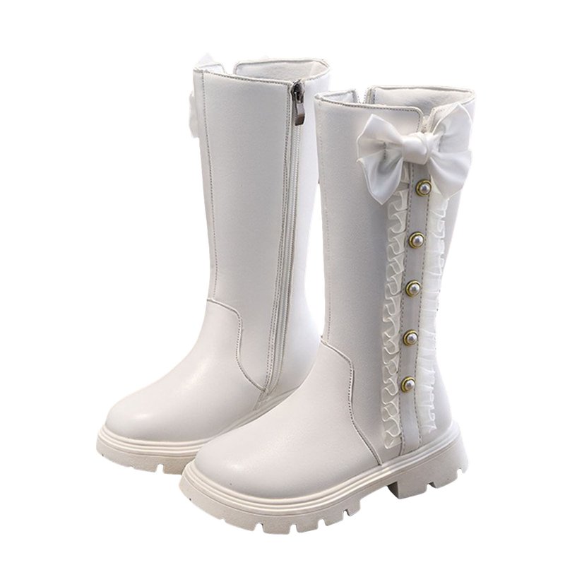 Caqnni Girls Boys Glitter Ankle Boots Shoes With Toddler/Little Kid/Big Kid Low Heel Mid Calf Riding Boots Size 3.5