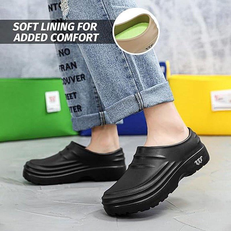 Chef Shoes For Men Chef Shoes Non-Slip Clogs Water Proof Work Shoes Mens Lightweight Kitchen Shoes For Gardener Men Indoor And Outdoor Kitchen Office