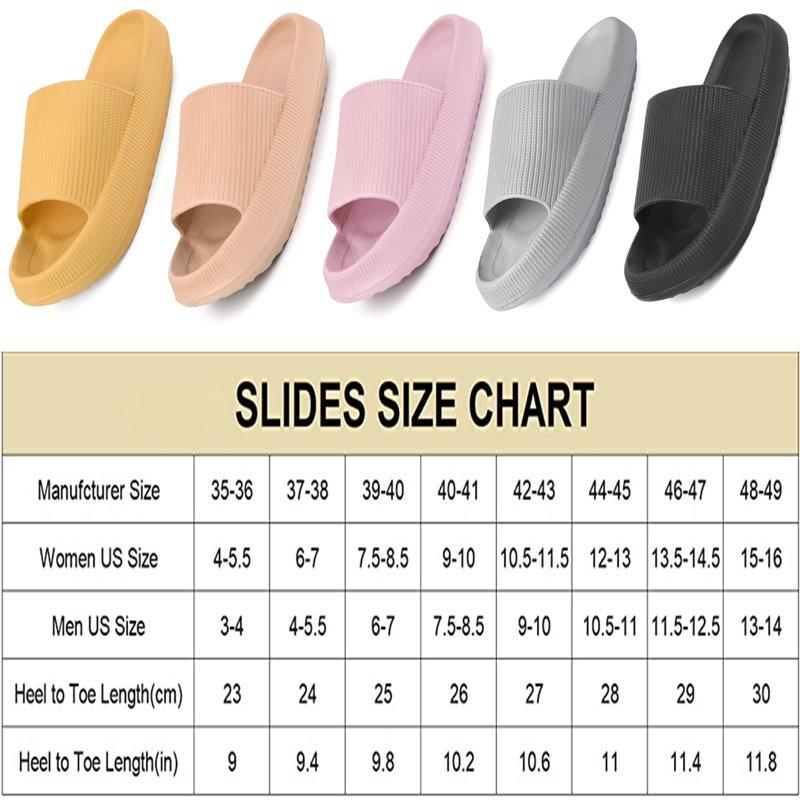Cloud Slide Sandal For Women And Men Pillow Slippers Thicken Sole Slide Shower Bathroom Slides Sandals Slides Super Comfy Soft Foam Slip-Resistant Slides