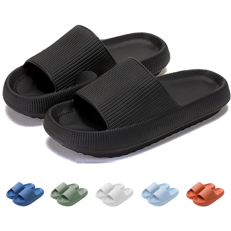 Cloud Slide Sandal for Women and Men Pillow Slippers Thicken Sole Slide Shower Bathroom Slides Sandals Slides Super Comfy Soft Foam Slip-Resistant Slides
