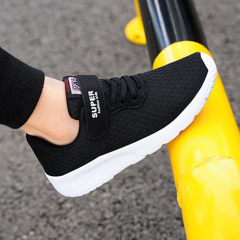 Cnuiaeg Kids' Running Shoes Lightweight & Breathable Athletic Sneakers For Girls & Boys Color Black Size 13