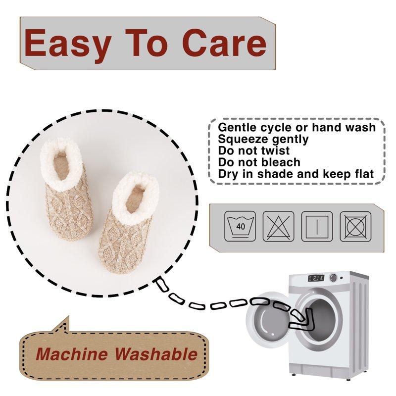 Cosyone1997 Fuzzy House Slippers For Women Indoor Warm Fluffy Slip-on Shoes Non Slip Winter Warm Bedroom Moccasin Loafers Cozy Gifts Unique