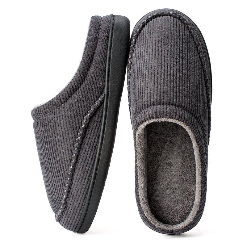 cosyone1997 Men’s Memory Foam Slippers Indoor Outdoor Open Back House Shoes