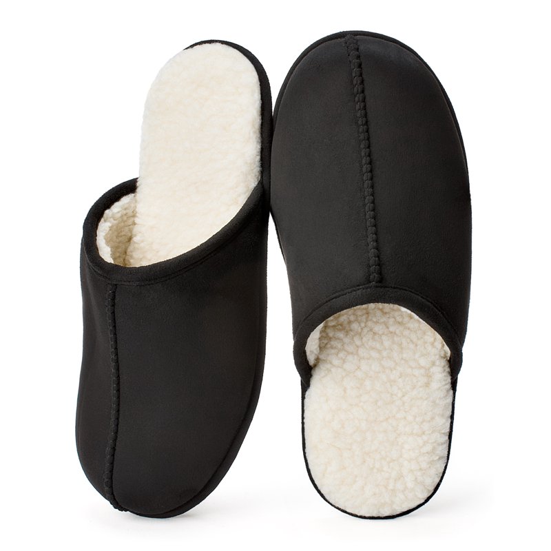 Cozylook Men's Slip-on Slippers Lightweight Memory Foam House Shoes with Anti-Skid Indoor Outdoor Sole