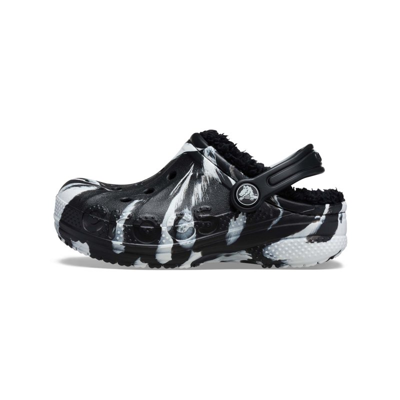 Crocs Baya Lined Marbled Clog K Blk/Mlti