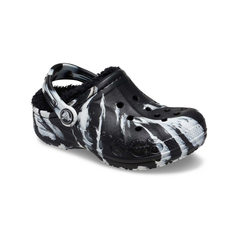 Crocs Baya Lined Marbled Clog K Blk/Mlti