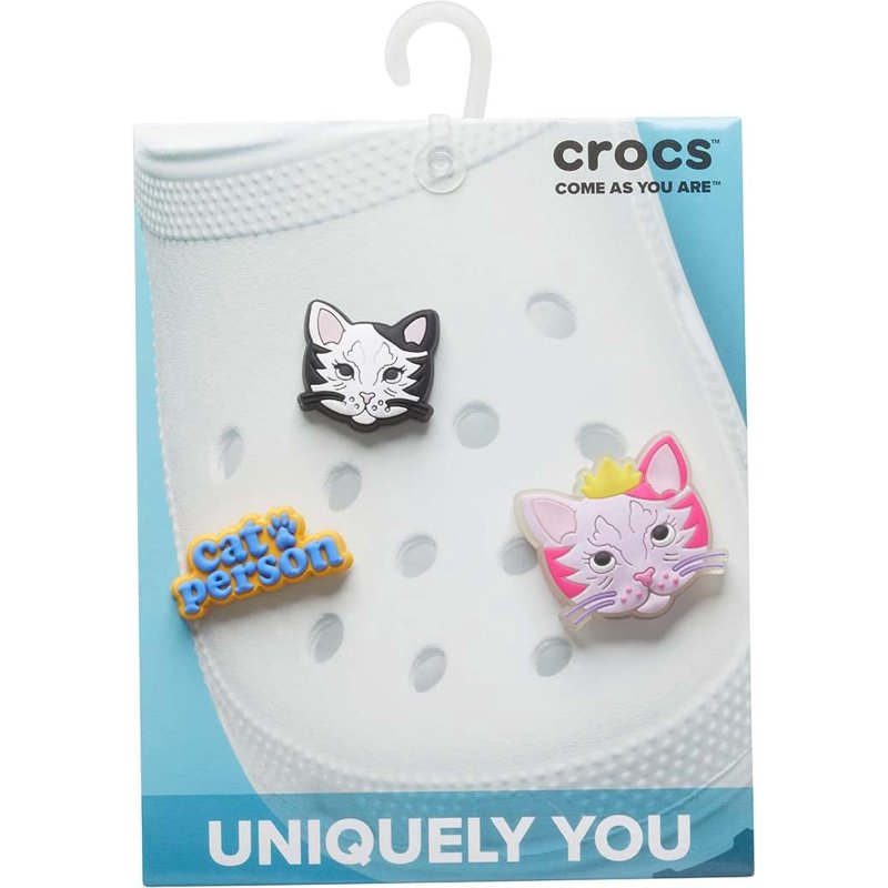 Crocs Jibbitz Cat Person Shoe Charms 3 Pack