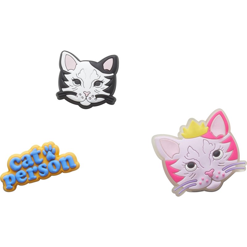 Crocs Jibbitz Cat Person Shoe Charms 3 Pack