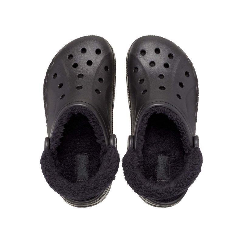 Crocs Unisex Baya Lined Fuzz Strap Clogs