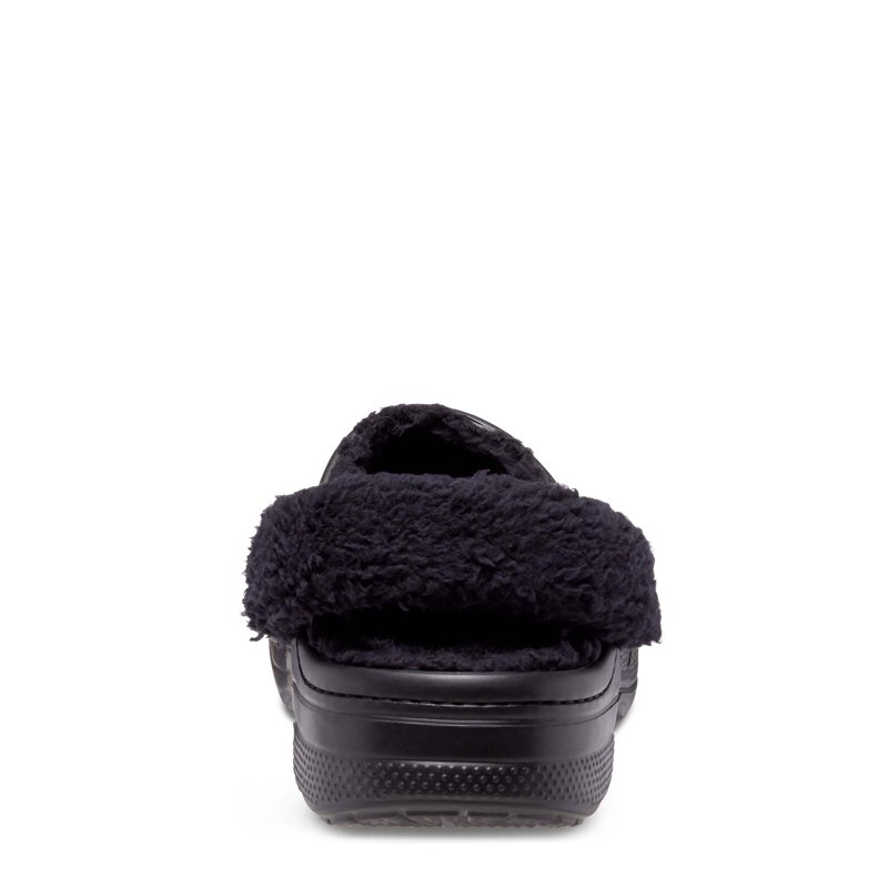 Crocs Unisex Baya Lined Fuzz Strap Clogs