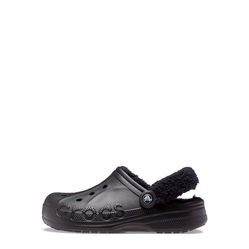 Crocs Unisex Baya Lined Fuzz Strap Clogs