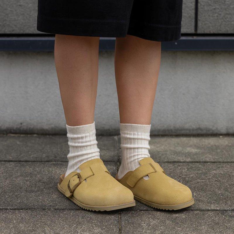 Cushionaire Blain Genuine Suede Clogs For Women Slip-On Mules With Memory Foam & Oversized Buckle Non-Slip Comfort Clogs & Mules Shoes For Women