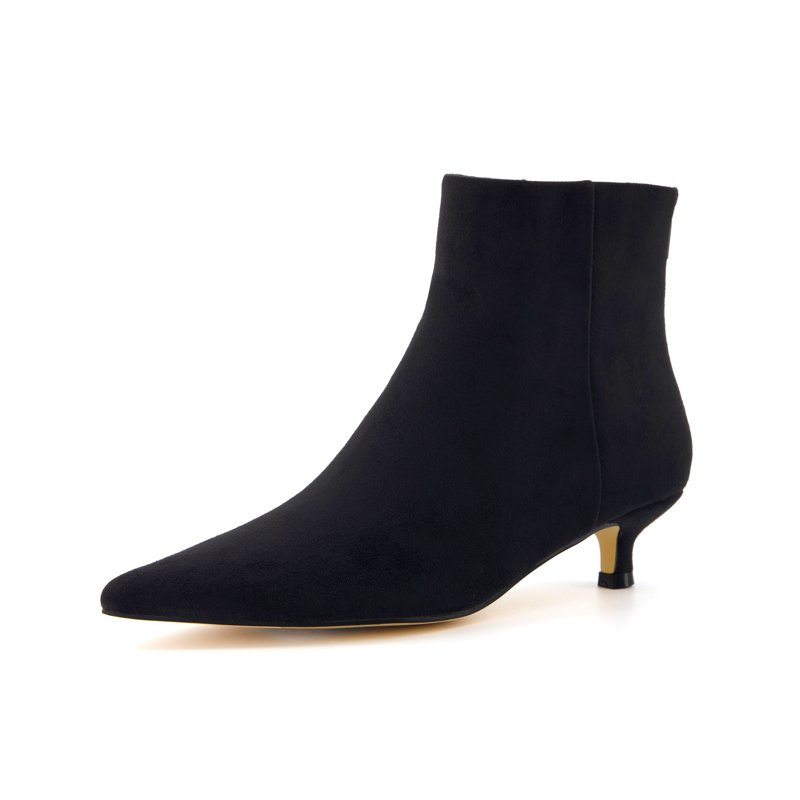 Cushionaire Women's Barbi Kitten Heel Bootie +Memory Foam