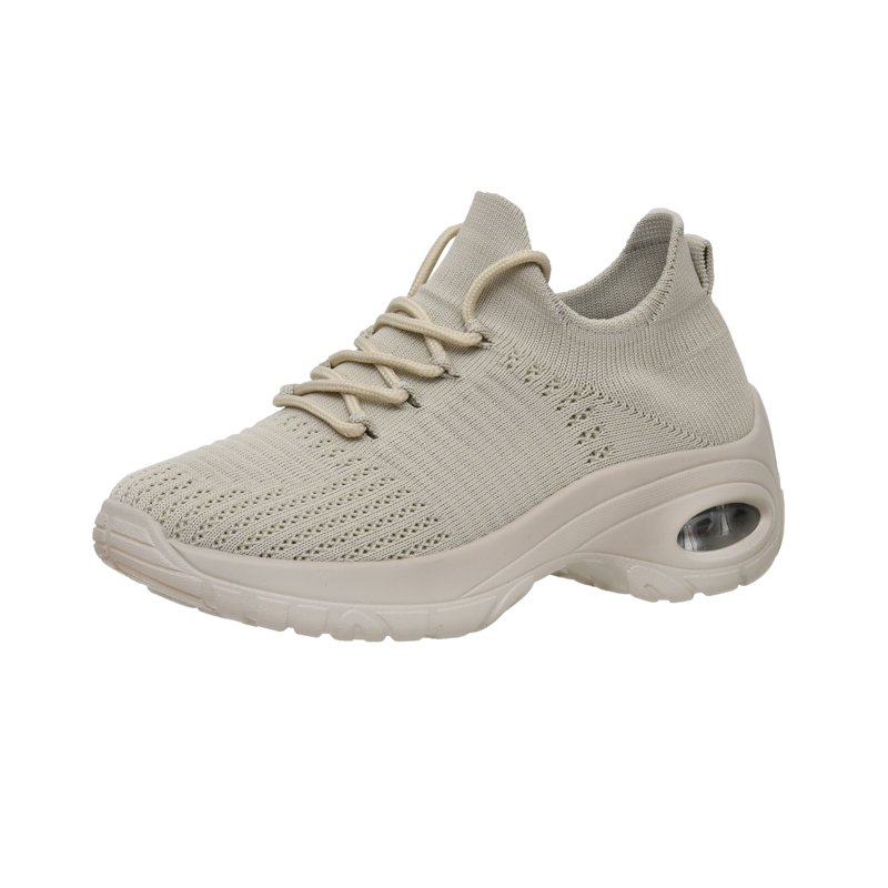 Cushionaire Women's Blaze Stretch Knit Slip On Lace Sneaker +Memory Foam & LiteSole Technology