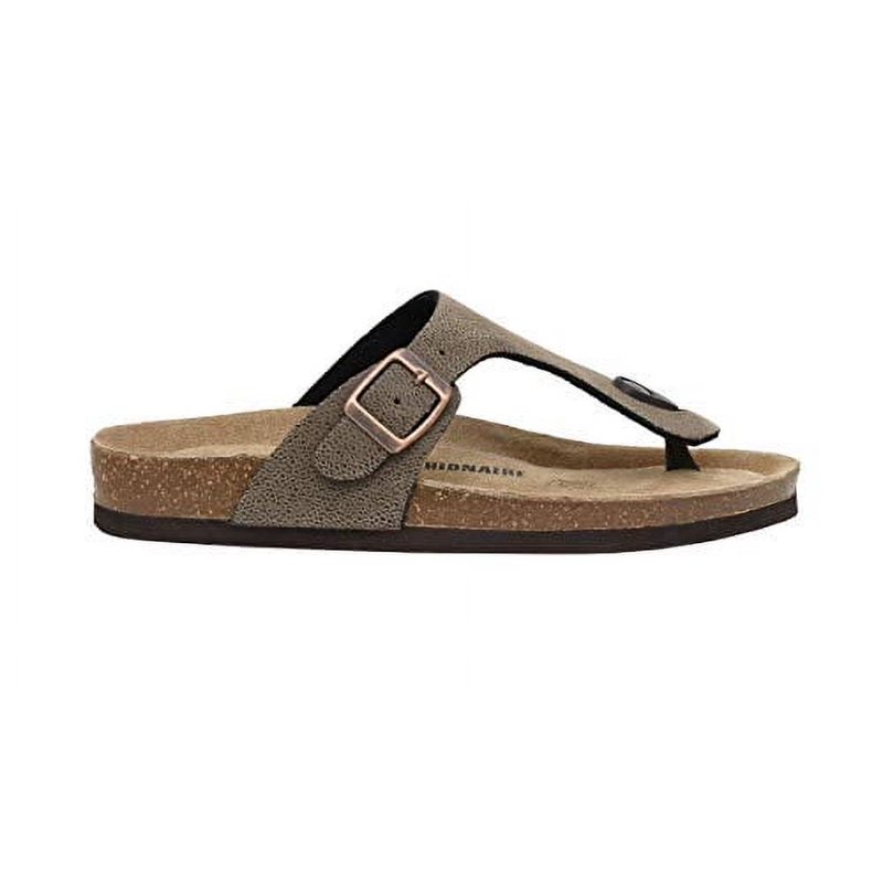 CUSHIONAIRE Women's Leah Cork Footbed Sandal With +Comfort