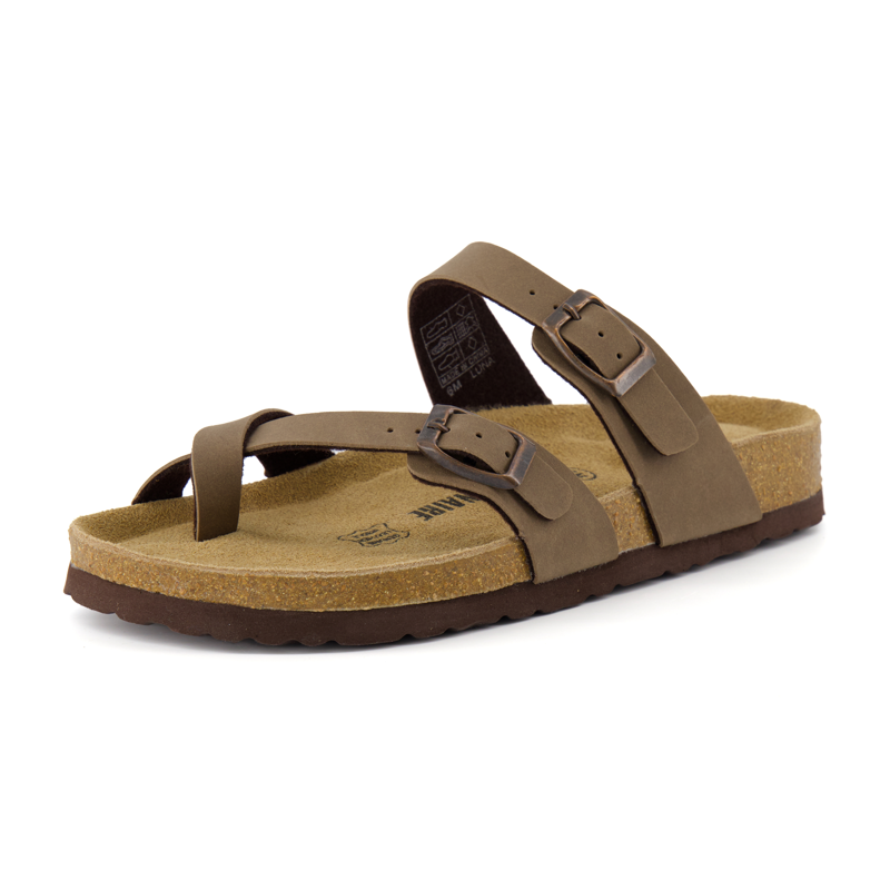 Cushionaire Women's Luna Cork Footbed Sandals with +Comfort Wide Widths Available