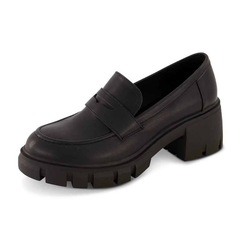 CUSHIONAIRE Women's Pierce Casual Slip-on Lug Sole Loafer +Memory Foam