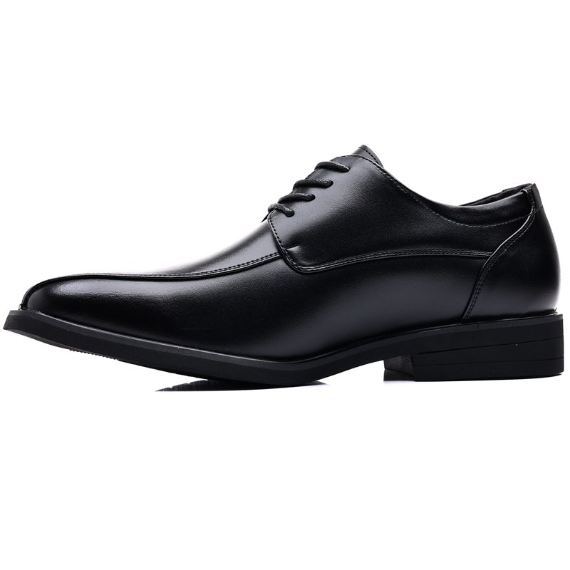 DADAWEN Men's Oxford Shoes Black Dress Business Shoes Comfortable Formal Event Shoes 8.5 US